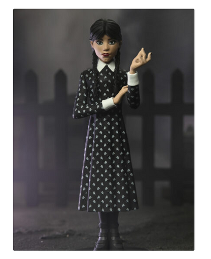 WEDNESDAY ADDAMS CLASSIC DRESS – TOONY TERRORS 6″ SCALE ACTION FIGURE