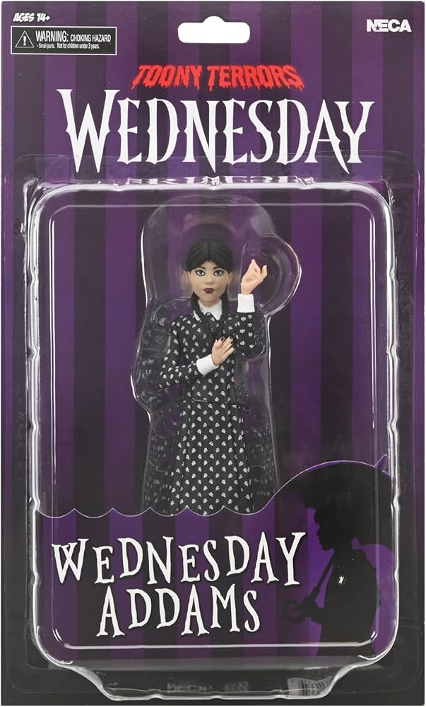 WEDNESDAY ADDAMS CLASSIC DRESS – TOONY TERRORS 6″ SCALE ACTION FIGURE