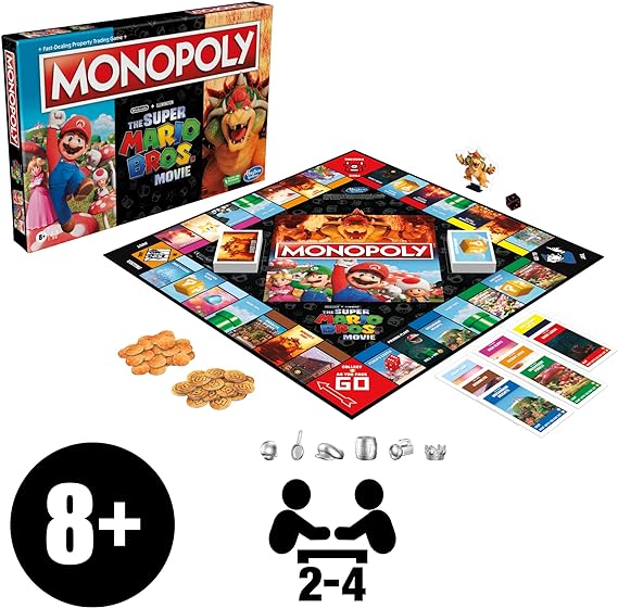 Monopoly: The Super Mario Bros. Movie Edition KIDS Board Game