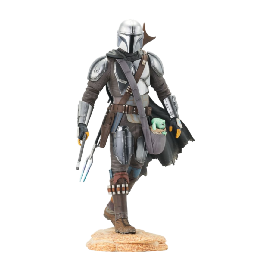 Star Wars: The Mandalorian - Mandalorian with The Child Premier Statue