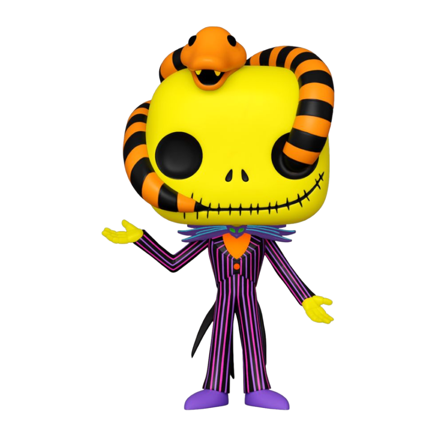 The Nightmare Before Christmas - Jack with Snake Black Light US Exclusive Pop! Vinyl [RS]