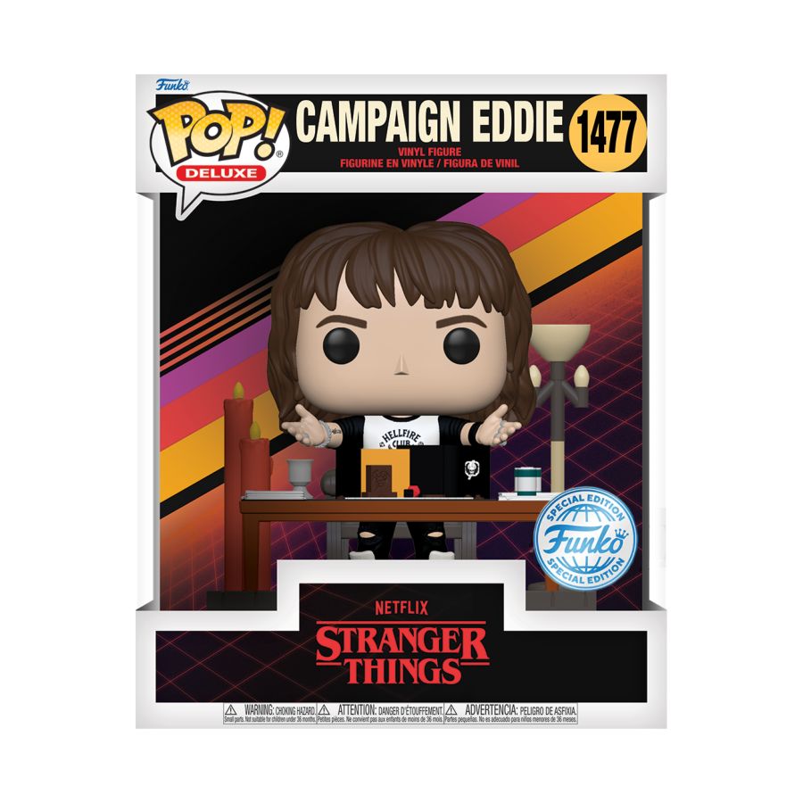 Stranger Things - Dungeons and Dragons Campaign Eddie US Exclusive Pop! Deluxe [RS]