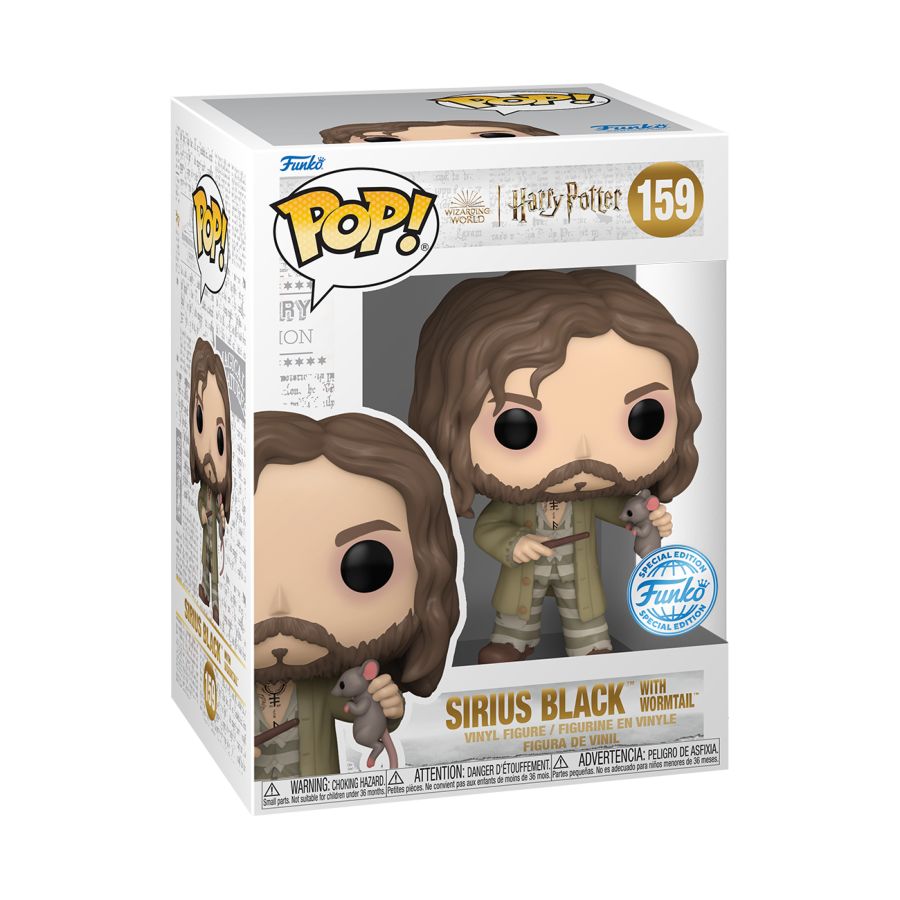 Harry Potter - Sirius Black with Wormtail US Exclusive Pop! Vinyl [RS]