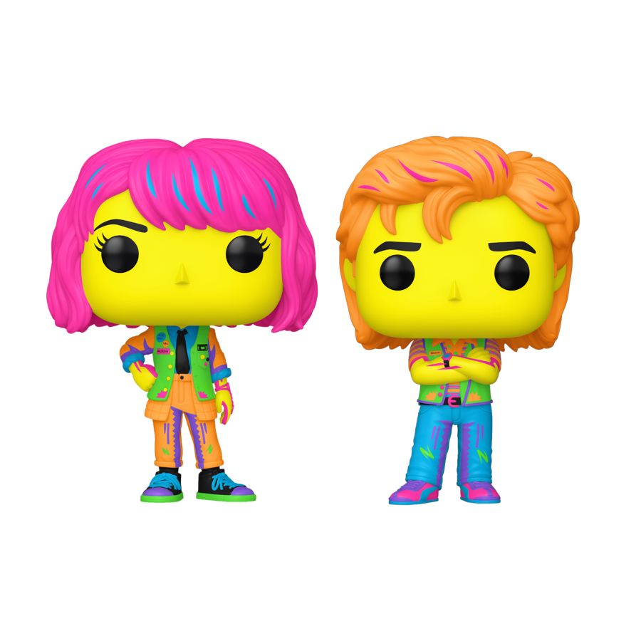 Stranger Things - Robin & Steve US Exclusive Blacklight Pop! 2-Pack [RS]