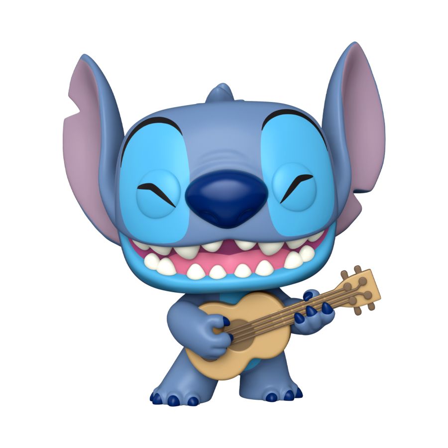 Lilo & Stitch - JUMBO Stitch w/Ukelele 10" US Exclusive Pop! Vinyl [RS]