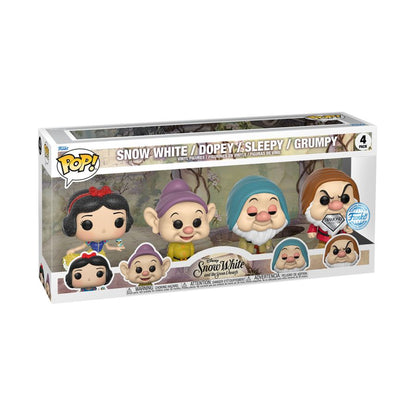 Snow White (1937) - Snow White, Dopey, Sleepy, Grumpy Exclusive Diamond Glitter Pop! 4-Pack [RS]