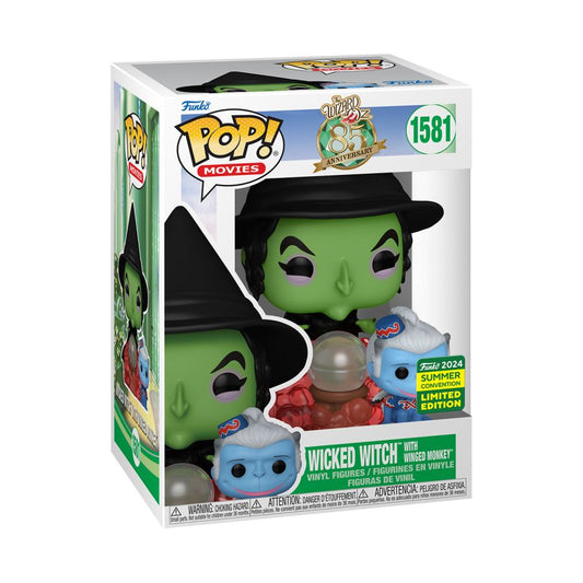 Wizard of Oz - Wicked Witch with Winged Monkey SDCC 2024 US Exclusive Pop! Vinyl [RS]