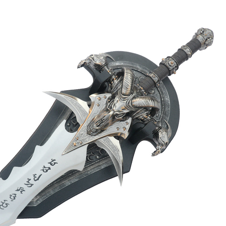 World Of Warcraft Lich King Frostmourne Sword Replica with Wall Plaque