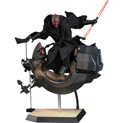 Star Wars Episode I: The Phantom Menace - Darth Maul with Sith Speeder 1:6 Scale Collectable Set PREORDER