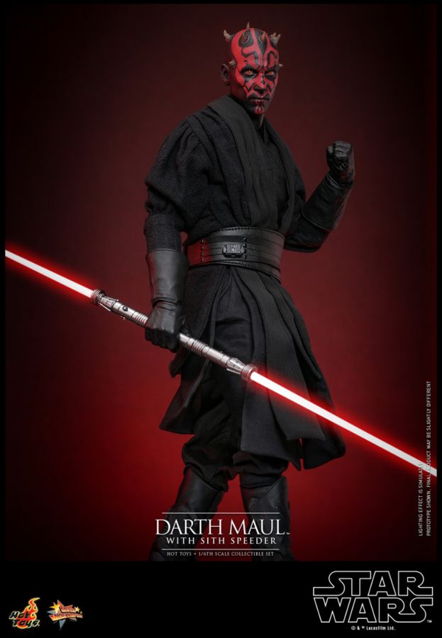 Star Wars Episode I: The Phantom Menace - Darth Maul with Sith Speeder 1:6 Scale Collectable Set PREORDER