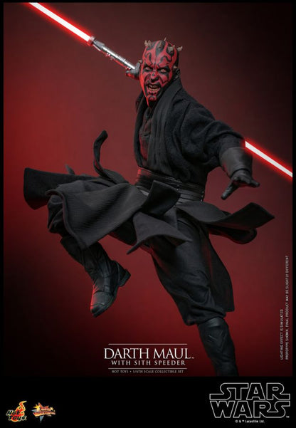 Star Wars Episode I: The Phantom Menace - Darth Maul with Sith Speeder 1:6 Scale Collectable Set PREORDER