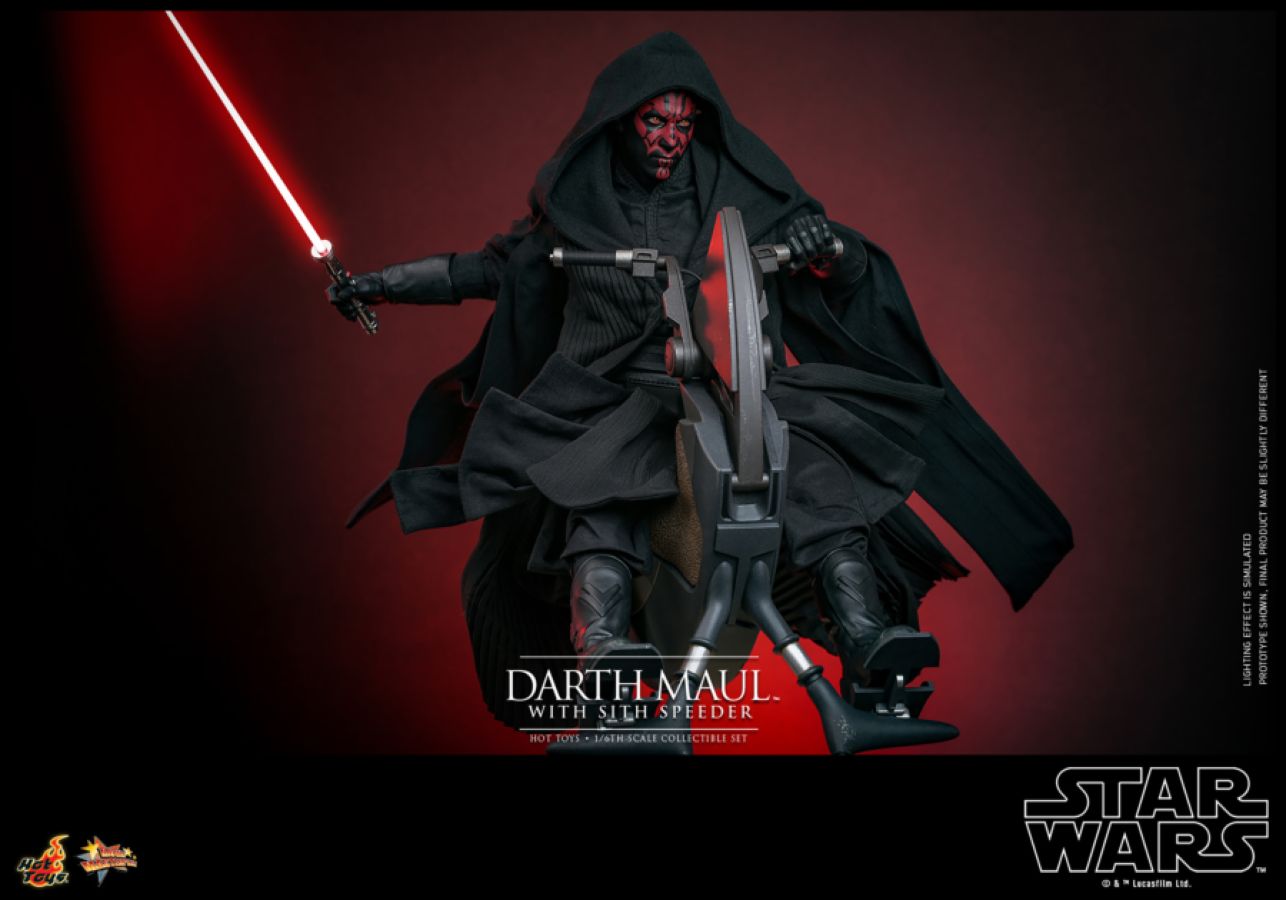 Star Wars Episode I: The Phantom Menace - Darth Maul with Sith Speeder 1:6 Scale Collectable Set PREORDER