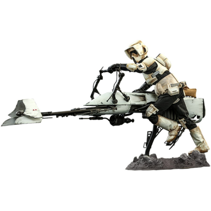 Star Wars: The Mandalorian - Scout Trooper & Speeder Bike 1:6 Scale Action Figure Set