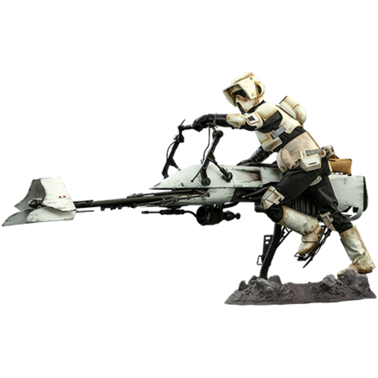 Star Wars: The Mandalorian - Scout Trooper & Speeder Bike 1:6 Scale Action Figure Set