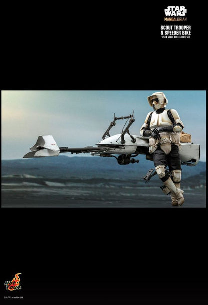 Star Wars: The Mandalorian - Scout Trooper & Speeder Bike 1:6 Scale Action Figure Set