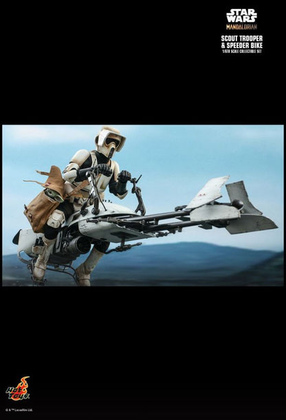 Star Wars: The Mandalorian - Scout Trooper & Speeder Bike 1:6 Scale Action Figure Set