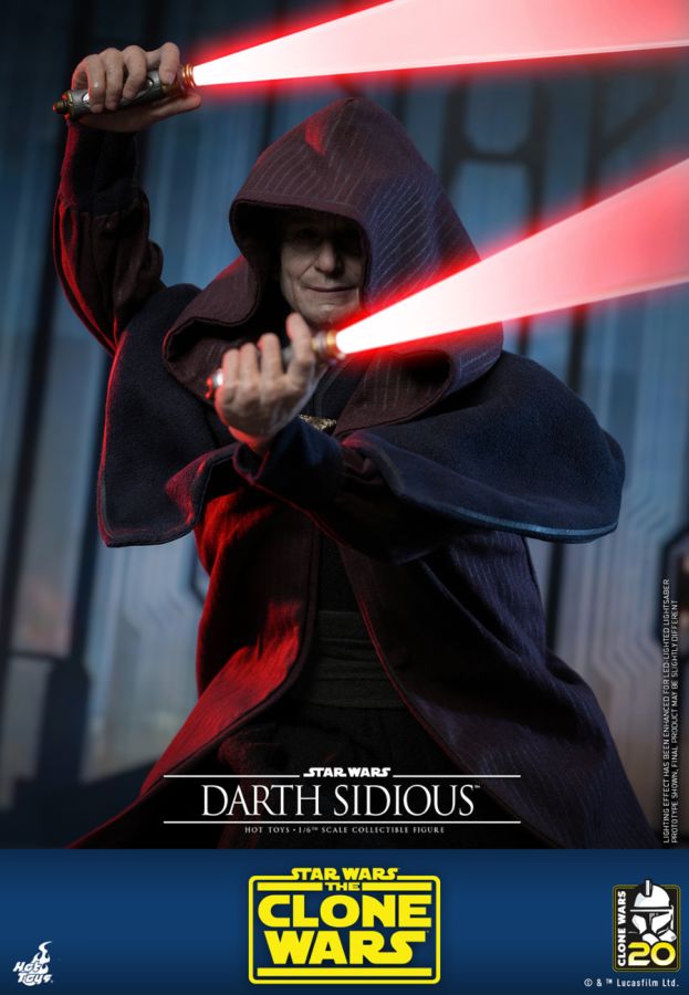 Star Wars: The Clone Wars - Darth Sidious 1:6 Scale Collectable Action Figure PREORDER