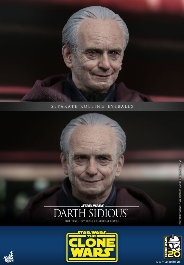 Star Wars: The Clone Wars - Darth Sidious 1:6 Scale Collectable Action Figure PREORDER