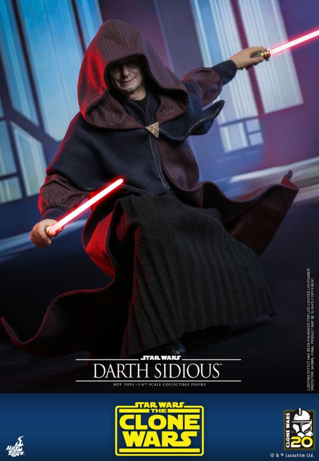 Star Wars: The Clone Wars - Darth Sidious 1:6 Scale Collectable Action Figure PREORDER