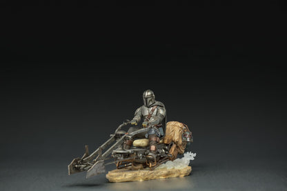 Star Wars: The Mandalorian - Mandalorian on Speederbike Deluxe 1:10 Scale Statue