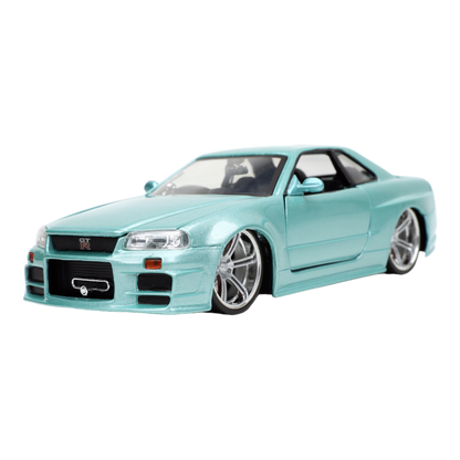 Fast And Furious - 2002 Nissan Skyline GT-R (R34) 1:24 Scale