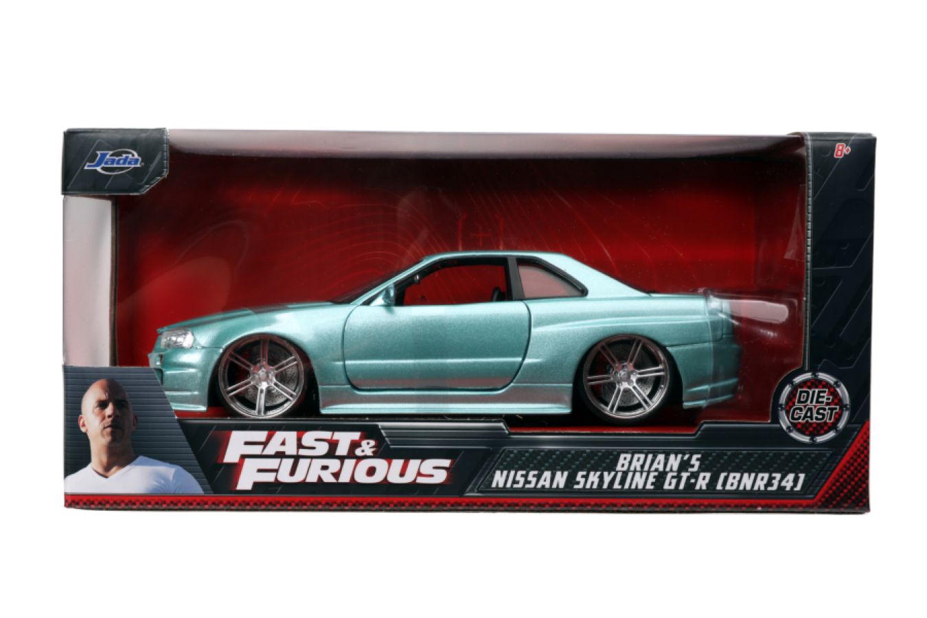 Fast And Furious - 2002 Nissan Skyline GT-R (R34) 1:24 Scale