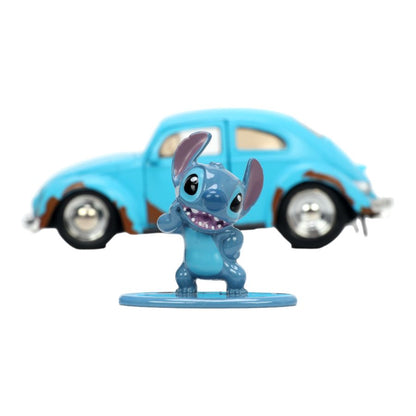 Lilo & Stitch - VW Beetle (Blue) 1:32 Scale with Stitch MetalFig