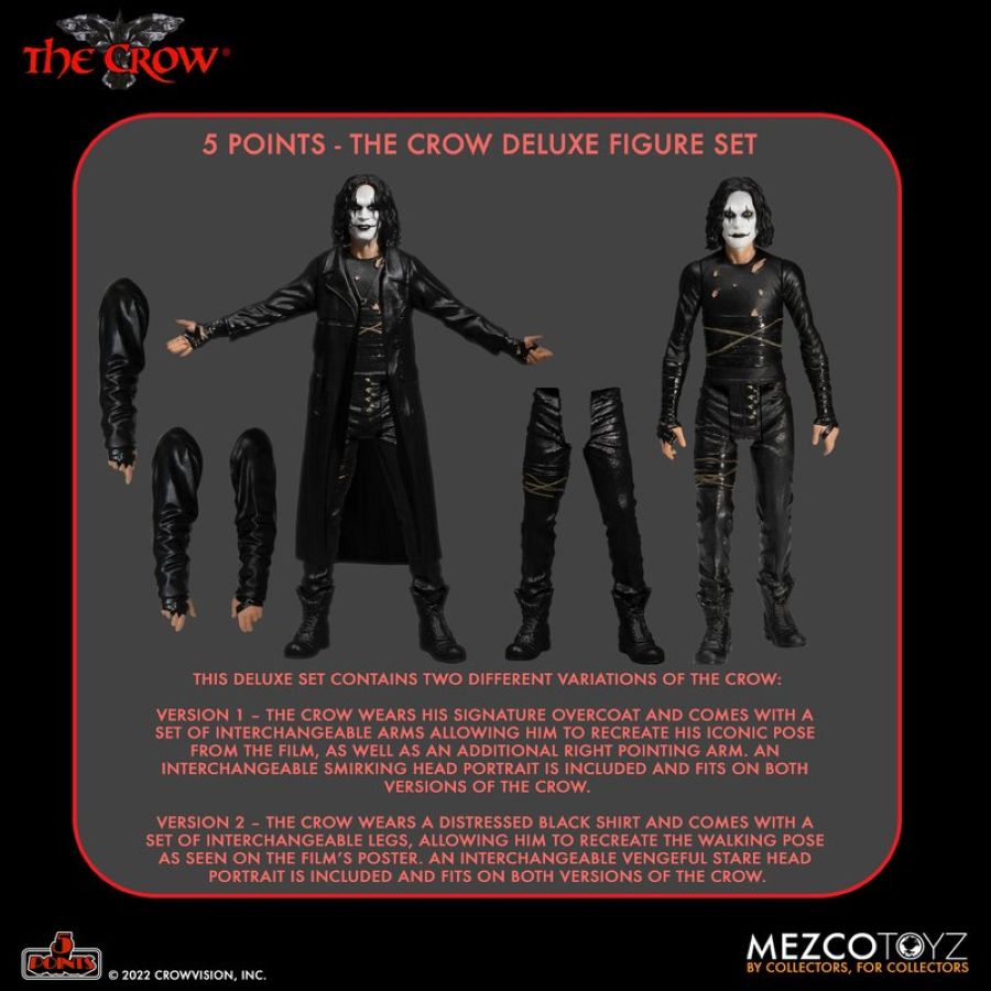 The Crow - Eric Draven 5 Points Deluxe Action Figure Set