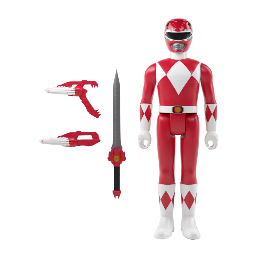 Power Rangers - Red Ranger ReAction 3.75" Action Figure