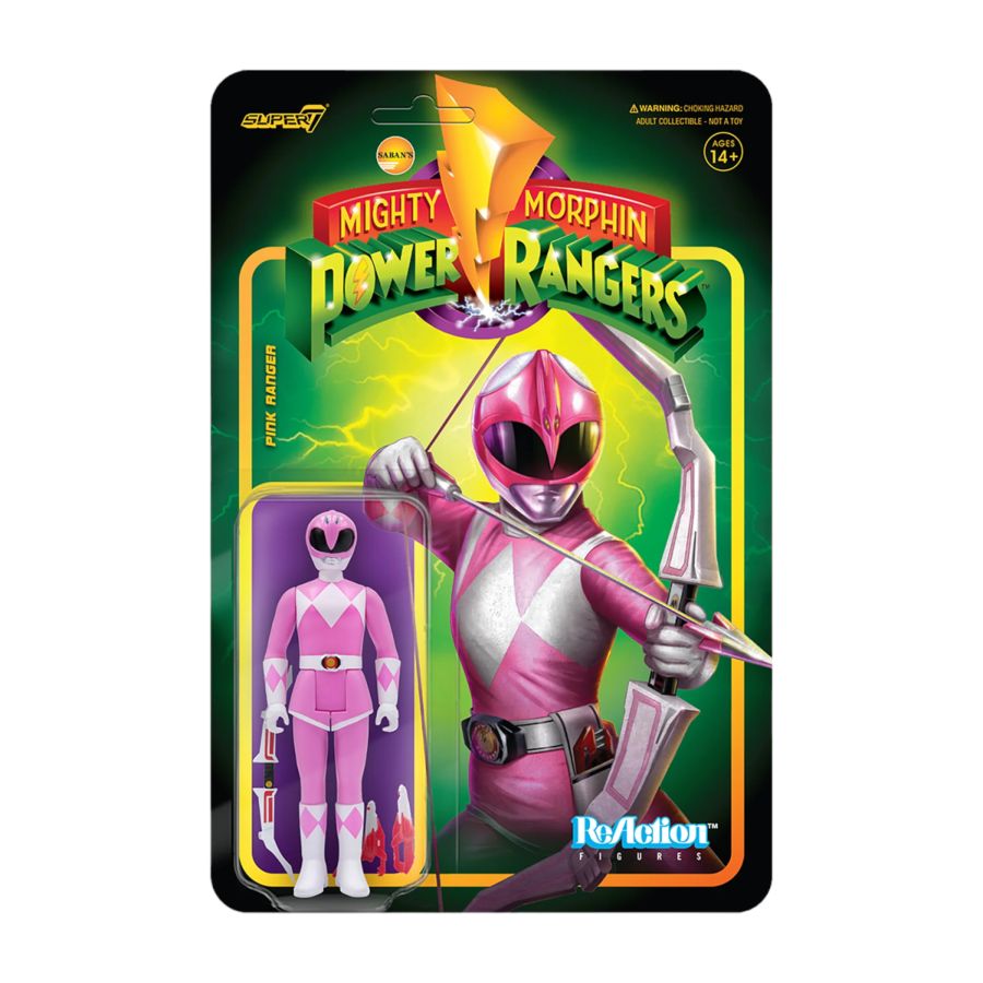 Power Rangers - Pink Ranger ReAction 3.75" Action Figure