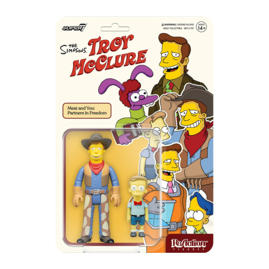 The Simpsons - Troy McClure (Meat and You: Partners in Freedom) Reaction 3.75" Figure