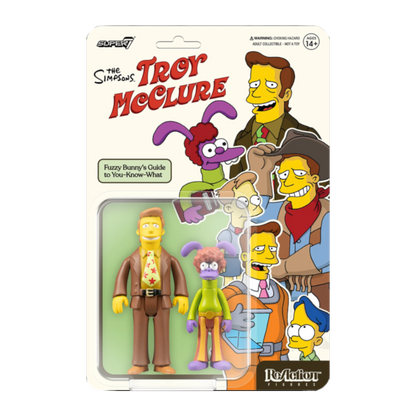 The Simpsons - Troy McClure (Fuzzy Bunny's Guide to You-Know-What) Reaction 3.75" Figure