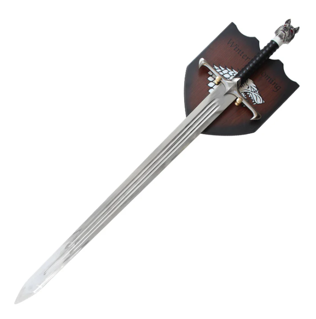 Game Of Thrones Longclaw Sword of Jon Snow with Wall Plaque