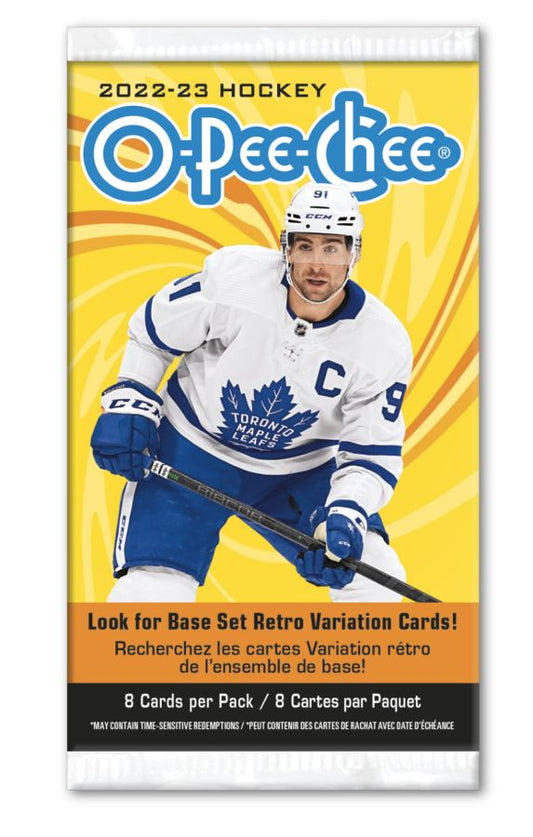 NHL - 2022/23 O-Pee-Chee Hockey Trading Cards - 1 Pack 8 Cards