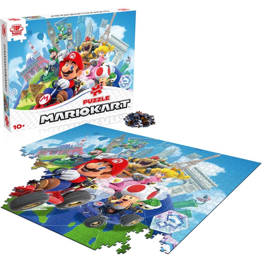 Super Mario - Mario Kart Around the World 1000pc Jigsaw Puzzle