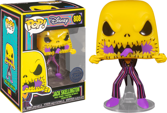 The Nightmare Before Christmas - Jack Scary Face Black Light US Exclusive Pop! Vinyl [RS]